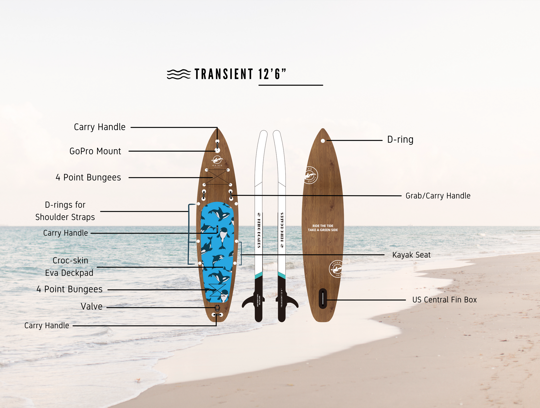 Keiko Boards - TRANSIENT 12'6